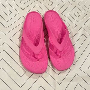 Crocs Pink Thong Sandals